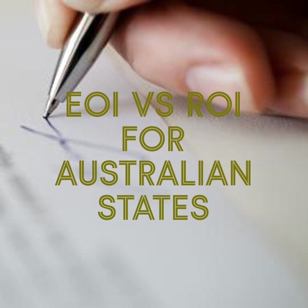 Expression of Interest (EOI) vs Registeration of Interest (ROI)  for Australian States.